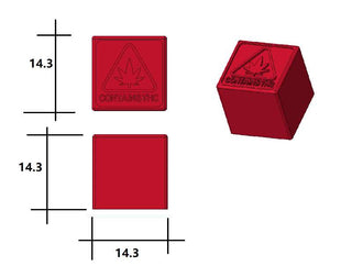 2.9mL Cube Mold Compliance Logo - 391 Cavities