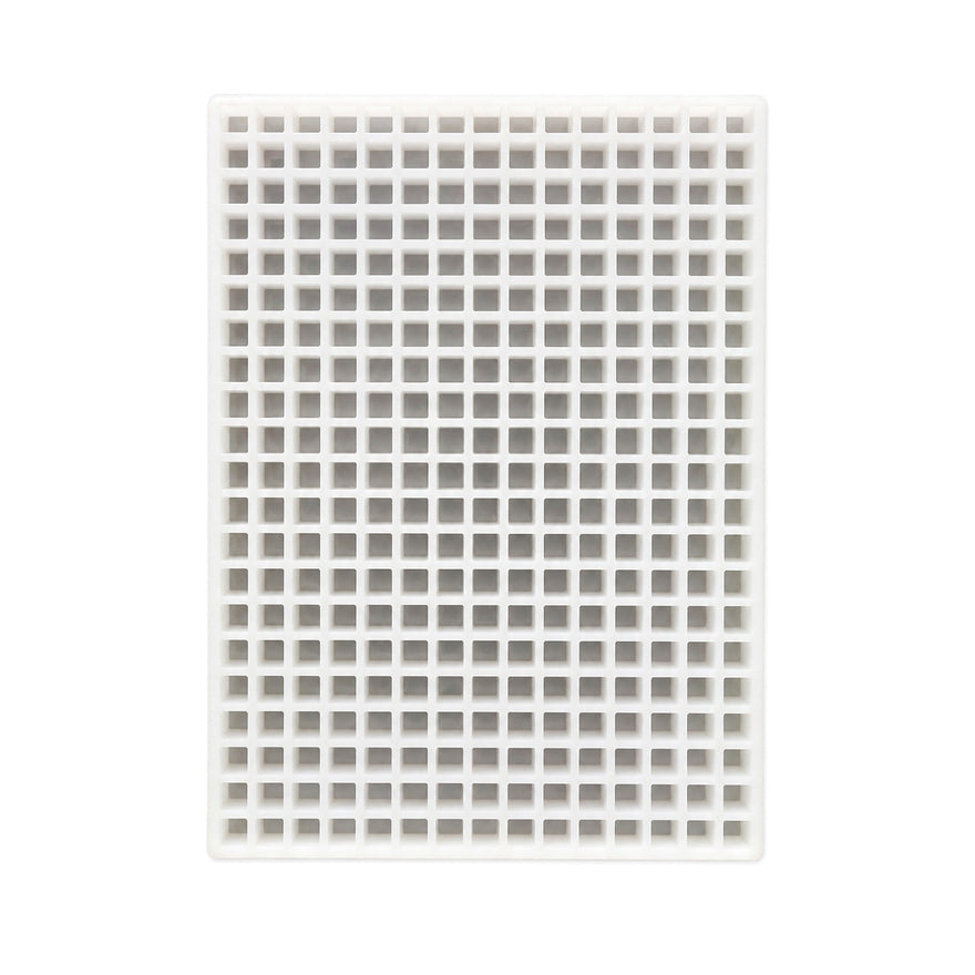 Clean commercial silicone gummy mold showing a finished flexible mold surface and cavity field