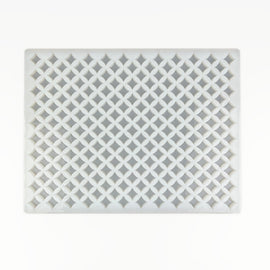 Horizontal top view of the 2mL Star Gummy Mold showing 219 star-shaped cavities