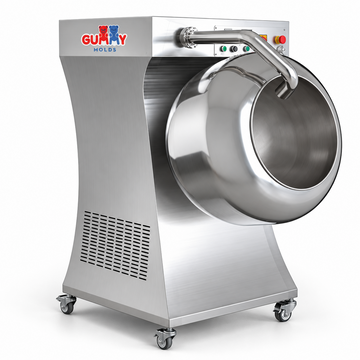 400mm commercial chocolate coating pan machine with built-in heating and cooling