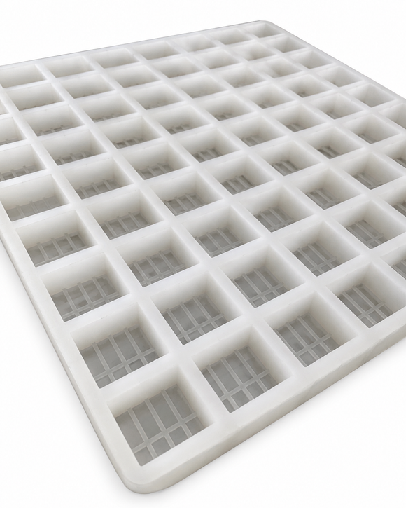 7.4mL brick gummy mold cavity detail