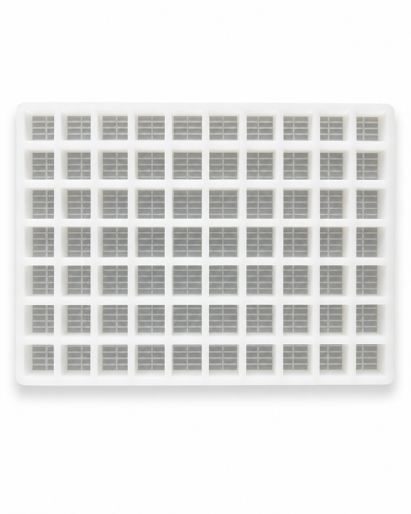 7.4mL brick gummy mold top view