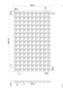 mushroom mold dimensions